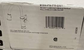 9184-pn-pr-dst Delta Renaldi 1.8 Gpm Pull Down Faucet - Lumicoat Polished Nickel