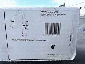 9184tl-bl-dst Delta Renaldi 1.8 Gpm Single Hole Pull Down Kitchen Faucet