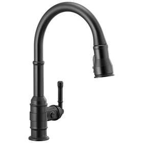 9190-bl-dst Delta 9190-dst Broderick 1.8 Gpm 1 Hole Pull Down Kitchen Faucet - Black