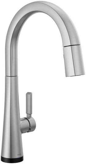 9191t-ar-pr-dst Delta 9191t-pr-dst Monrovia 1.8 Gpm Deck Mounted Pull Down - Lumicoat Arctic