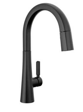 9191t-bl-dst Delta Monrovia Touch Pull Down Kitchen Faucet Matte Black