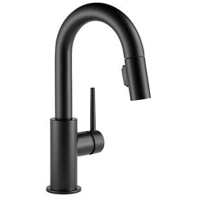 9959-blls-dst Delta 9959-ls-dst Trinsic 1.8 Gpm 1 Hole Pull Down Bar Prep Black