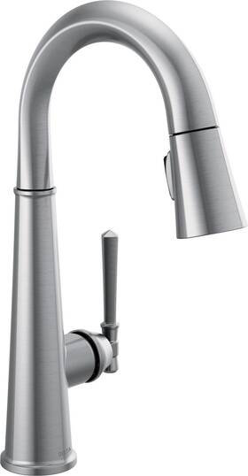 9982-ar-pr-dst Delta 9982-dst Emmeline 1.8 Gpm 1 Hole Pull Down Bar/prep Faucet - Lumicoat