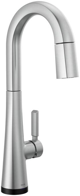 9991t-ar-pr-dst Delta 9991t-pr-dst Monrovia 1.8 Gpm Deck Mounted Pull Down Bar - Lumicoat Arctic