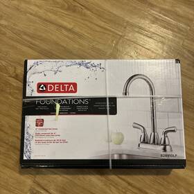 B28910lf Delta Chrome Foundations Bar/prep Faucet