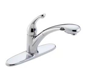 D470dst Delta Signature Single-handle Pull-out Sprayer Kitchen Faucet In Chrome