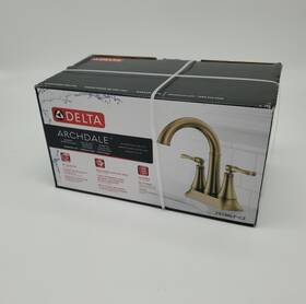 25798lf-cz Delta Faucet Archdale 2 Handle Centerset Lavatory - Champagne Bronze