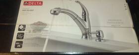 468-sd-dst Delta Faucet Kitchen Cicero Single-handle Pull-out Sprayer In Chrome Wit