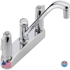 B0054y41z2 Delta Faucet Peerless P221lf Classic Two Handle Kitchen Chrome