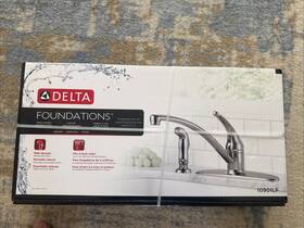 10901lf-ss Delta Faucet Company Foundations Single Handle Kitchen Wsprayer Stainless New