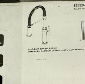 18829-bl-dst Delta Faucet Company Rhett Prerinse Prostyle Spray Kitchen Matte Black New