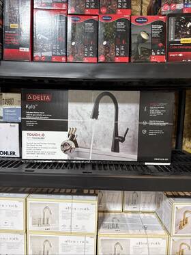 19846tlz-bl-dst Delta Faucet Company Kylo Pull Down Kitchen Matte Black Finish