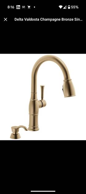 19957z-czsd-dst Delta Faucet Company Valdosta Champagne Bronze Kitchen Pull-down New Sealed 19957z-czsd