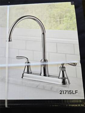 21715lf Delta Faucet Company Lorain Kitchen Two Handle Chrome Fits 3 Hole Sinks