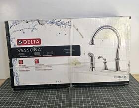21925lf-ss Delta Faucet Company Vessona 2-handle Kitchen With Side Sprayer Stainless - New Sealed