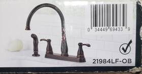 21984lf-ob Delta Faucet Company Porter 2-handle Kitchen With Side Sprayer In Oil Rubbed Bronze