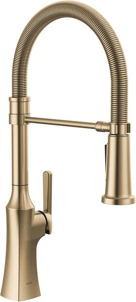Delta Faucet Company 313033080094 Ermelo Pro Style Commercial Kitchen With Pull Down Sprayer Single