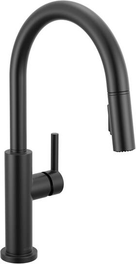 Delta Faucet Company 445046691653 Nicoli Kitchen With Pull Down Sprayer Single Hole Matte Bla