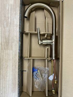 61043lf-gl Delta Faucet Company Brizo Litze Bar Knurled Handle Luxe Gold