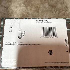63074lf-pg Delta Faucet Company Brizo Rook Pull-down Kitchen Polished Gold