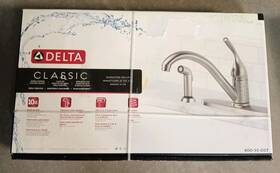 400-ss-dst Delta Faucet Company 69954 Classic Single Handle Kitchen Sainless Steel New
