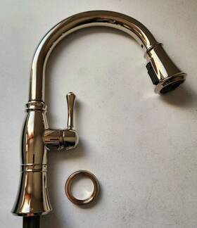 9197-pn-pr-dst Delta Faucet Company Cassidy Pull-down Kitchen Lumicoat Polished Nickel