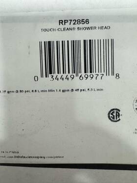 Rp72856 Delta Faucet Silverton 1.75 Gpm Shower Head Chrome