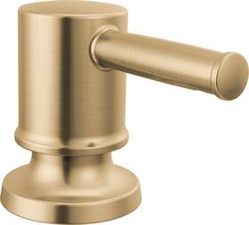 Rp103432czpr Delta Rp103432 Renaldi Metal Deck Mounted Soap Dispenser - Lumicoat Champagne