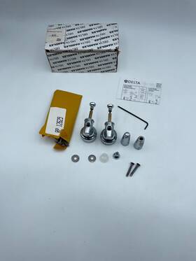 Rp12693 Delta Chrome Faucet Lever Handle Kit With Screws And Instructions Open Box