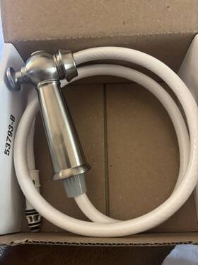 Rp53881ss Delta Faucet Victorian Spray Hose And Diverter Assembly Stainless