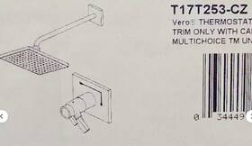T17t253-cz Delta T17t253cz Vero Thermostatic Valve Rain Showerhead Faucet Champagne Bronze
