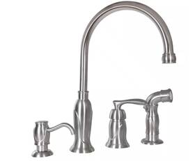 1000838272 Design House Madison Single-handle Standard Kitchen Faucet In Satin Nickel