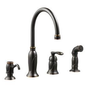 525790 Design House Madison Traditional 1-handle Kitchen Faucet With Side Sprayer And Soap