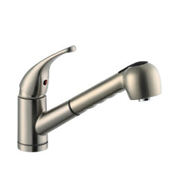 548396 Design House Milano Single Handle Pull-down Kitchen Faucet Satin Nickel