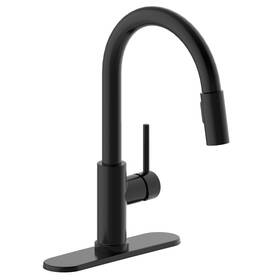 593848 Design House Eastport Ii 1.8 Gpm 1 Hole Pull Down Kitchen - Black