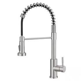 Dimakai 313115086020 1.8 Gpm Stainless Steel Single Handle Pull Down Sprayer Kitchen Faucet With Wate