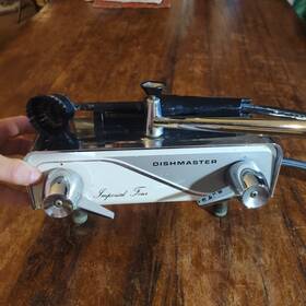 30076 Dishmaster M76 Imperial Four Kitchen Faucet With Soaping Wand Chrome