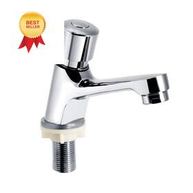 7521 Diyeeni Time Delay Faucet Public Ktchen Bathroom Chrome Plated Self Closing