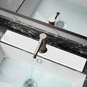 Sltd001 Dk177 Faucet Mat For Kitchen Sink - Water Absorbing Stone Tray Diatomi