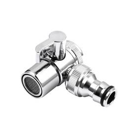 Doitool 796603298905 2pcs Sink Faucet Diverter Valve With Aerator And Male Threaded Adapter