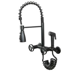 Dg-666bsp Dolgaba Wall Mount Kitchen Faucet 8 Inch Center Commercial Sink With