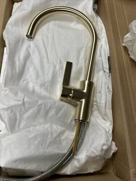 33805875-280010 Dornbracht Tara Ultra Bar Tap Single-lever Mixer Matt Durabrass 23kt Gold