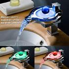 Dp-fc01 Derpras Waterfall Led Spout Bathroom Sink Faucet Mixer Tap With
