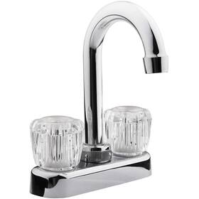 Df-pb150a-cp Dura Faucet 810127820524 Rv Swivel Bar With Clear Acrylic 2-knobs - 6-inch Spout