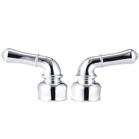Dura Faucet 810127821828 Df-rkc-cp Rv Replacement Hot And Cold Classic Handles - Plastic With