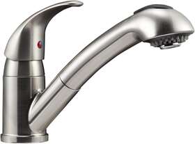 Df-nmk852-sn Dura Faucet Rv Pull-out Swivel Single Handle Kitchen Sink