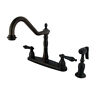 Eb1751albs Elements Of Design Heritage Double Handle Kitchen Faucet