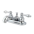 Eb601al Elements Of Design Elizabeth Centerset Bathroom Faucet With Drain Assembly