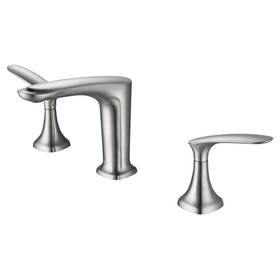 Eisen Home 810412032038 Brianna 2-handle Widespread Bathroom Faucet 3-hole Brushed Nickel