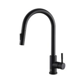 Fak-302mbk Elegant Lighting Fak-302 Jack 1.8 Gpm 1 Hole Pull Down Kitchen - Black